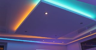 Натяжной потолок с подсветкой Верхняя Пышма, цена от 2140 руб.