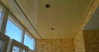 Натяжной потолок на балкон Верхняя Пышма, цена 6293 руб.